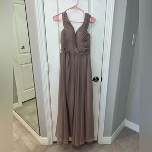 Azazie Taupe Bridesmaid Dress